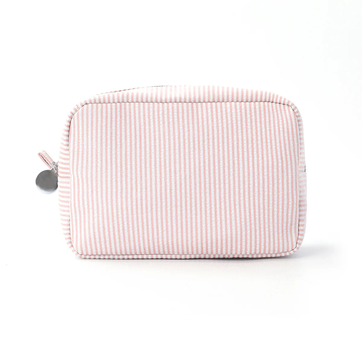 New Seersucker Cosmetic Bag, Personalized Monogrammed Toiletry Bag, Embroidered Make Up Bag,Bridesmaid Makeup Bag, Wedding Gifts