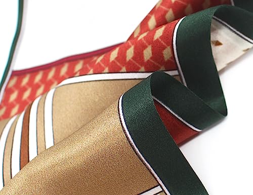 ANDANTINO 100% Silk Scarf for Women 59”*6.3” Long Shawls for Headscarf and Neck- Oblong Hair Wraps with Gift Packed