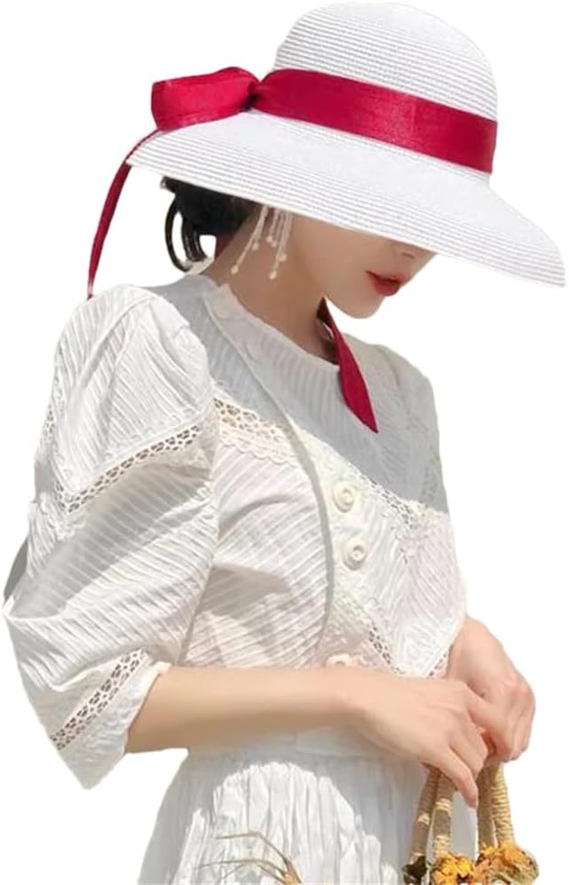 Women's Hat Sun Hat Folding Beach Hat Big Brim Travel Sun Hat Travel Hat