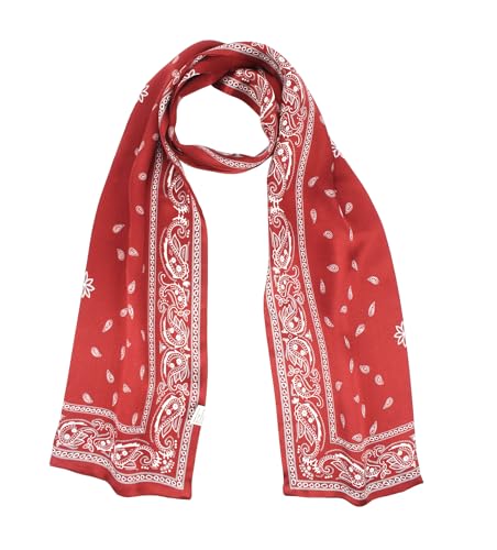 ANDANTINO 100% Silk Scarf for Women 59”*6.3” Long Shawls for Headscarf and Neck- Oblong Hair Wraps with Gift Packed