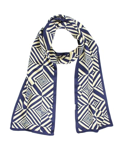 ANDANTINO 100% Silk Scarf for Women 59”*6.3” Long Shawls for Headscarf and Neck- Oblong Hair Wraps with Gift Packed