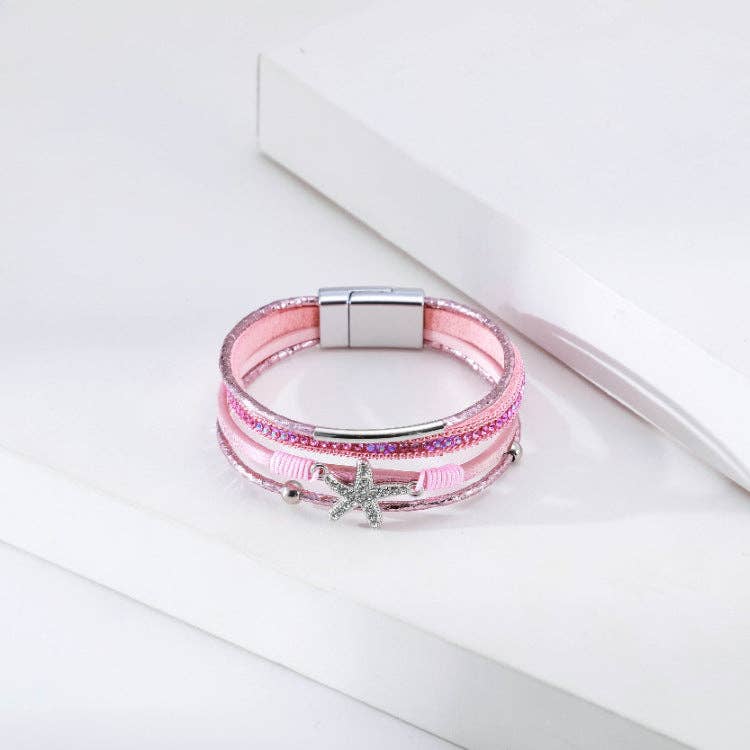 Ole - Seafish Multilayer Magnetic Bracelets B3997: Blue