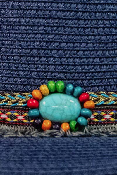 Gretchen Scott LLC - Mermaid Cowboy Hat - Band: Navy / One Size