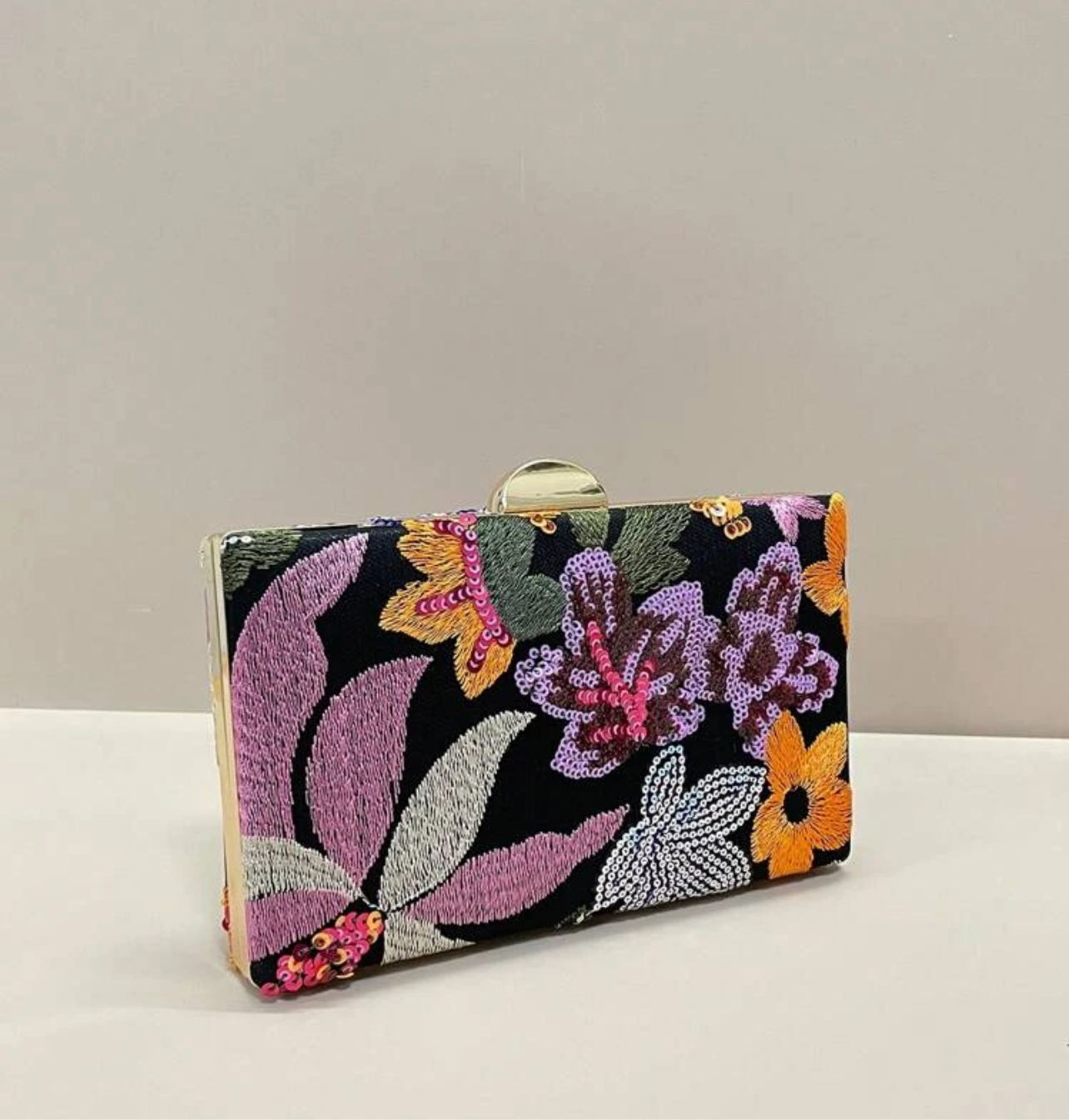 Floral Elegant Clutch Bag