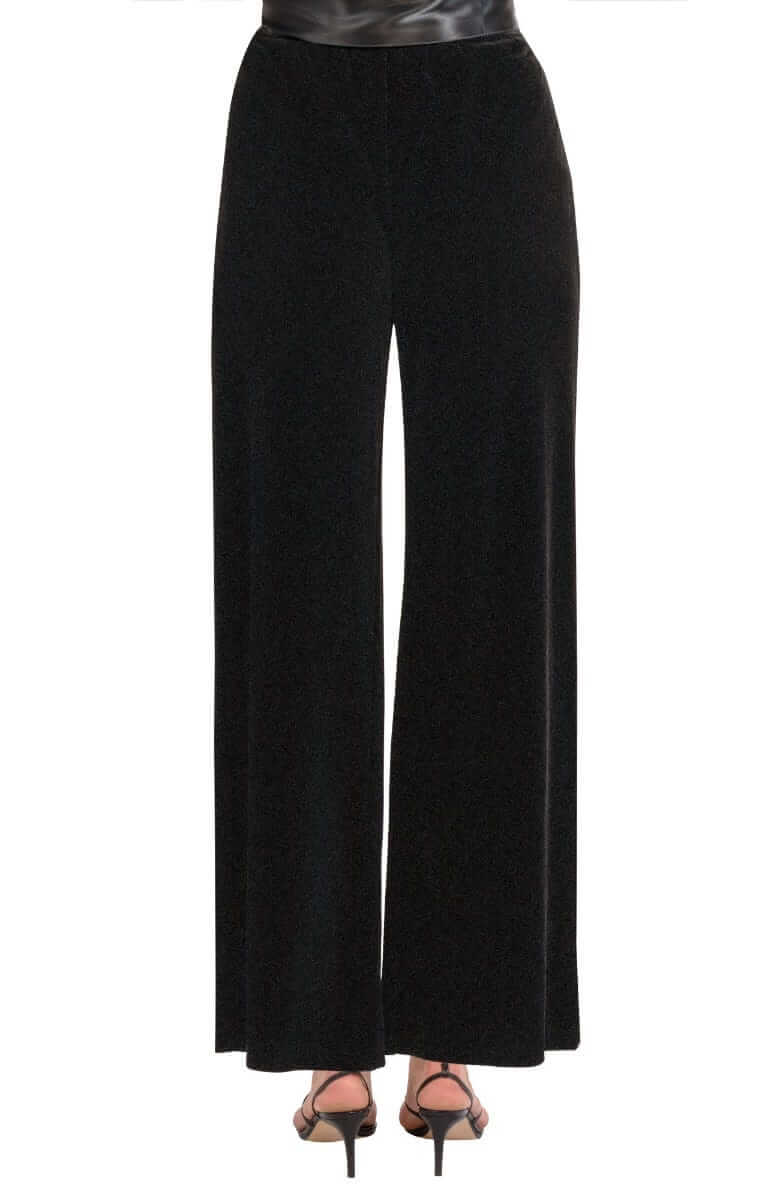 Gretchen Scott LLC - Palazzo Pant - Luxe Velvet: Black / M