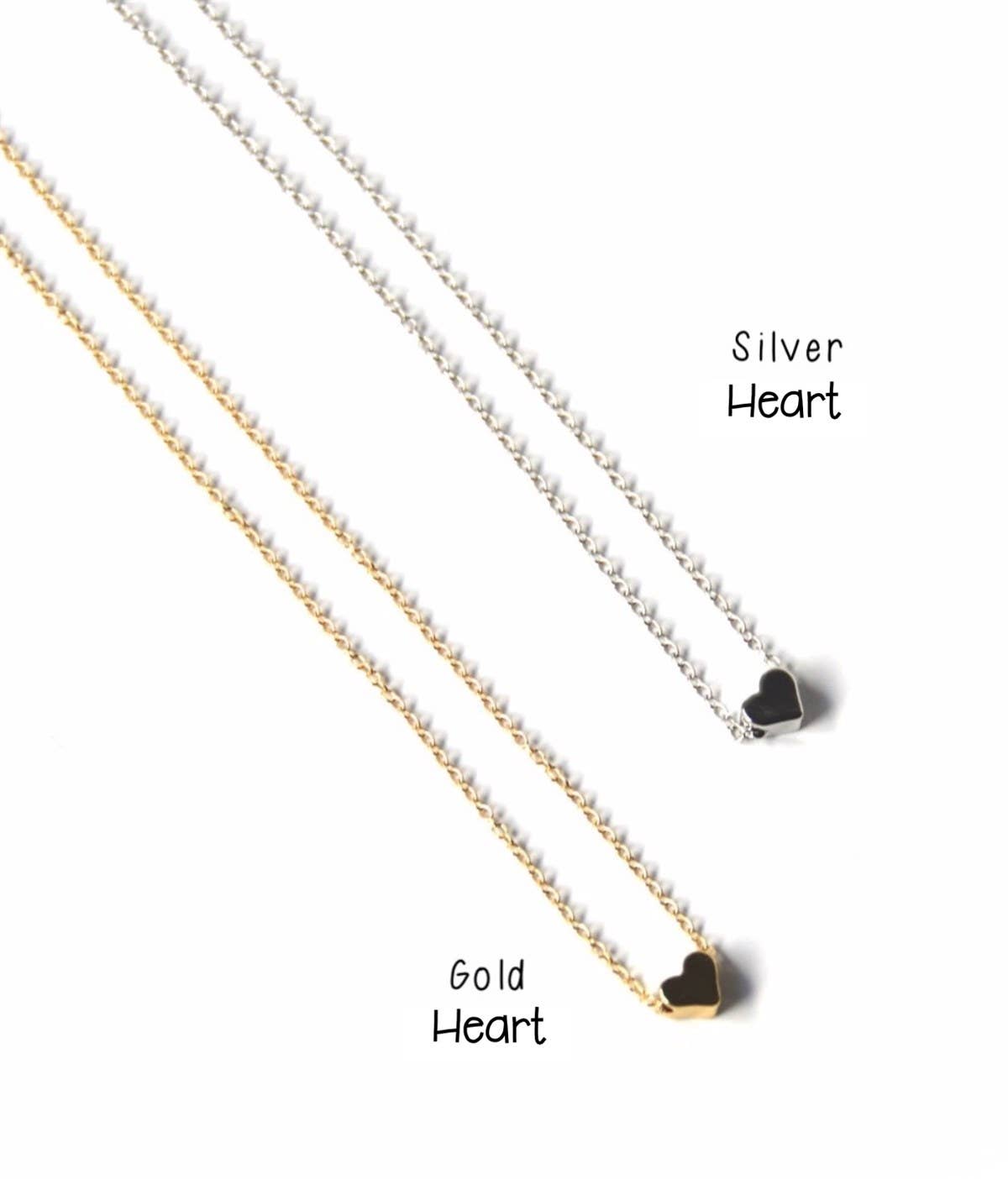 Peddle Your Paper - Thank You Heart Necklace Gift Stationery Combo Gift: Yellow Gold