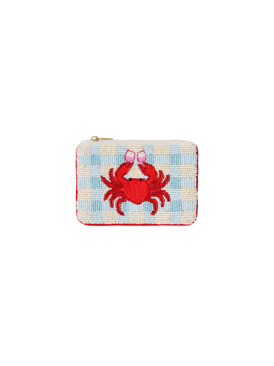 Shiraleah - RIVIERA BEADED COIN POUCH,BLUE