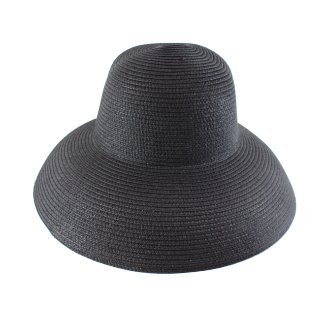 Pretty Persuasions - H23002 Shore Club Sun Hat: 04 Black