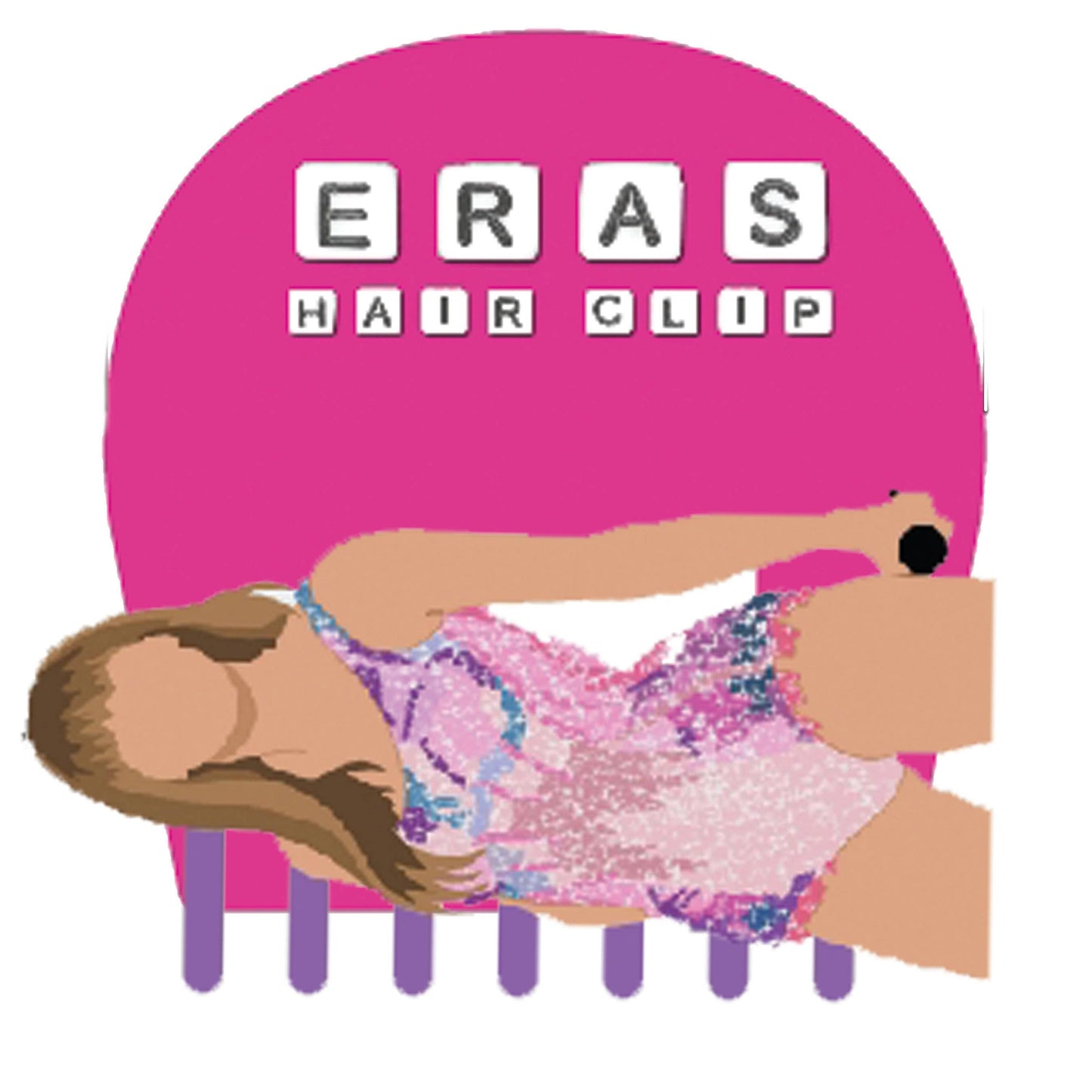 Aspen Lane - Swiftie Taylor In My Eras Swift Hair Clips | 3+ designs: Eras (Pink)