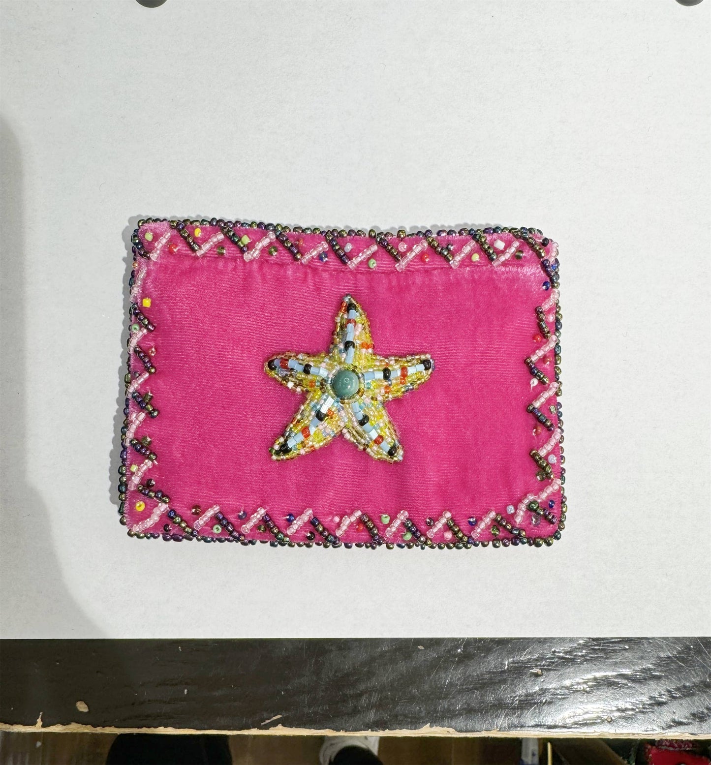 Ole - Starfish Rectangular Coin Purse : Random Color-1PCS