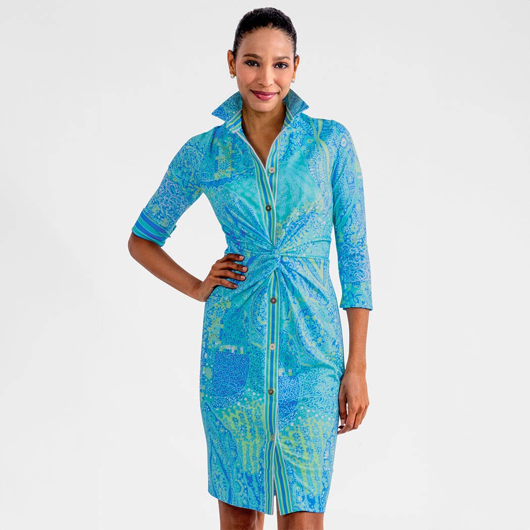 Gretchen Scott LLC - Twist & Shout Dress - Grand Bazaar: Brights / M