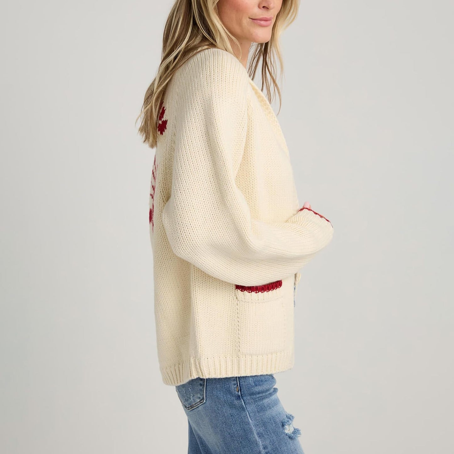 Women Lobster Knit Sweater Cardigan Y2k Long Sleeve Graphic Knitted Cardigans Goth Vintage Knitwear Fall Winter