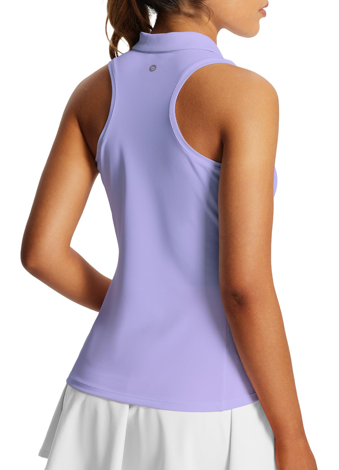 baleaf Women's Golf Shirts Tank Tops Sleeveless Tennis Polo Racerback with Collar Athletic Tanks Quick Dry