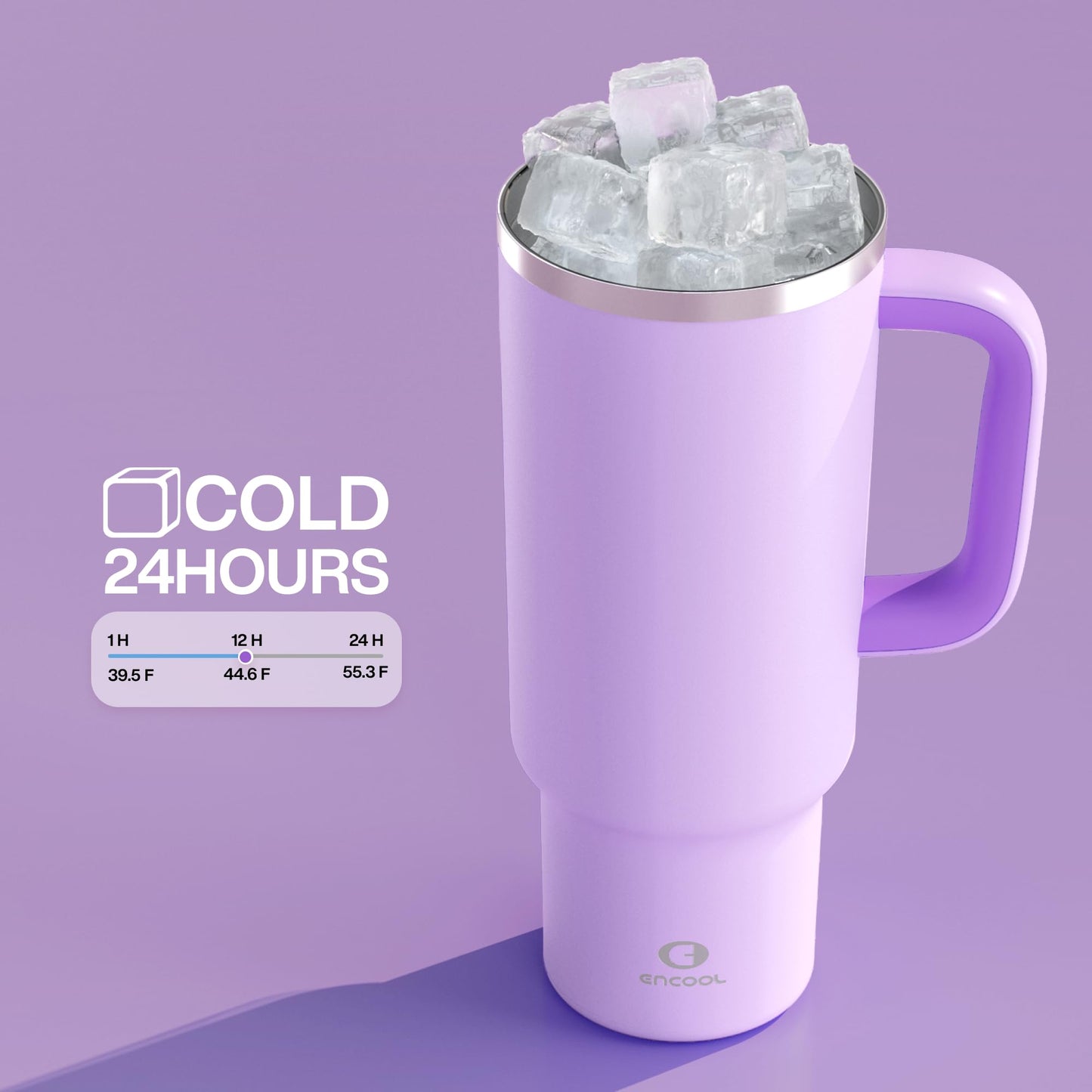 32 oz Tumbler with Handle and Straw: Stainless Steel Insulated Tumbler Keeps Cold for 24 Hours, Leakproof Travel Cup Fits in Cup Holder and BPA-Free, Aquamarine Blue