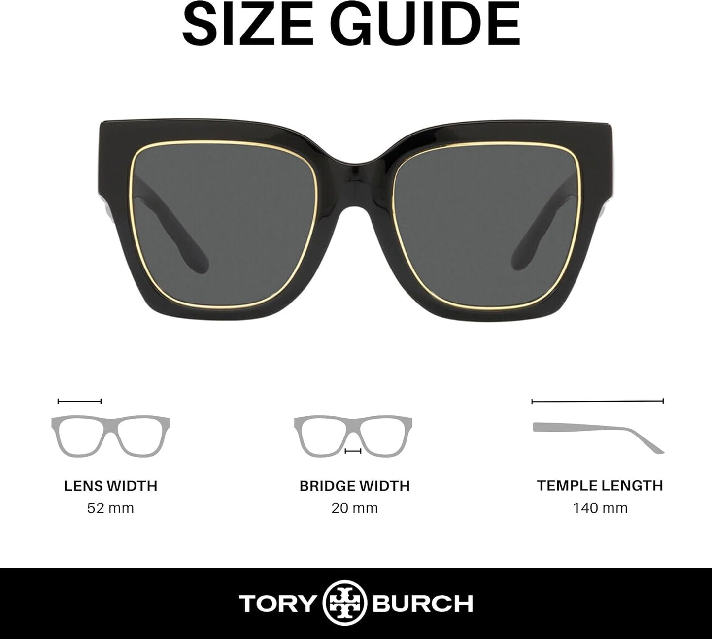 Tory Burch Sunglasses TY 7180 U 170987 Black