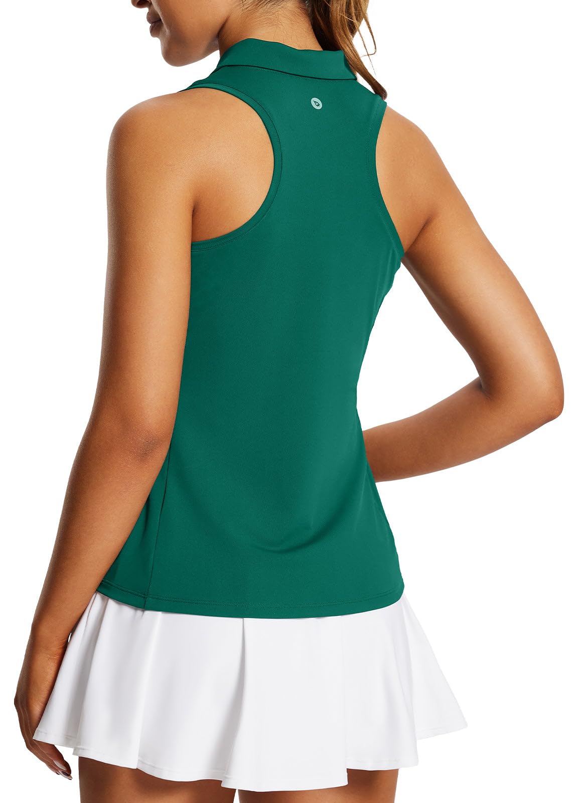 baleaf Women's Golf Shirts Tank Tops Sleeveless Tennis Polo Racerback with Collar Athletic Tanks Quick Dry