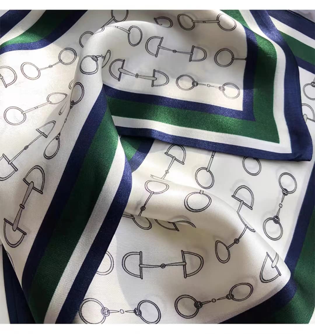 ANDANTINO 100% Silk Scarf for Women 59”*6.3” Long Shawls for Headscarf and Neck- Oblong Hair Wraps with Gift Packed