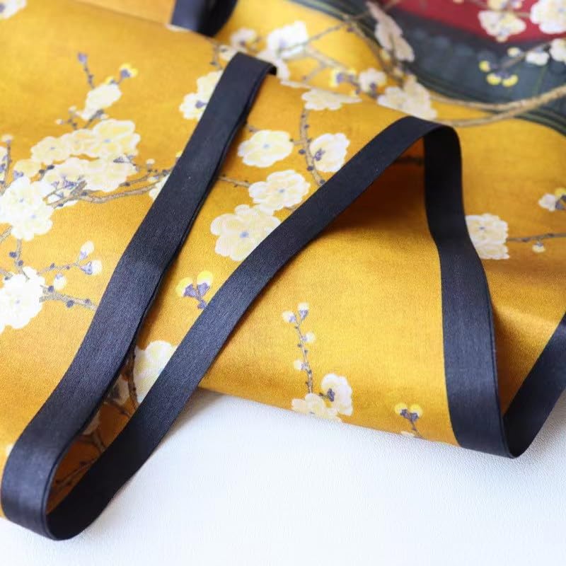 ANDANTINO 100% Silk Scarf for Women 59”*6.3” Long Shawls for Headscarf and Neck- Oblong Hair Wraps with Gift Packed