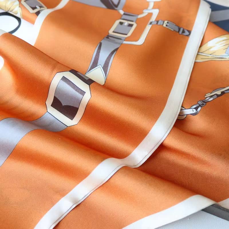 ANDANTINO 100% Silk Scarf for Women 59”*6.3” Long Shawls for Headscarf and Neck- Oblong Hair Wraps with Gift Packed