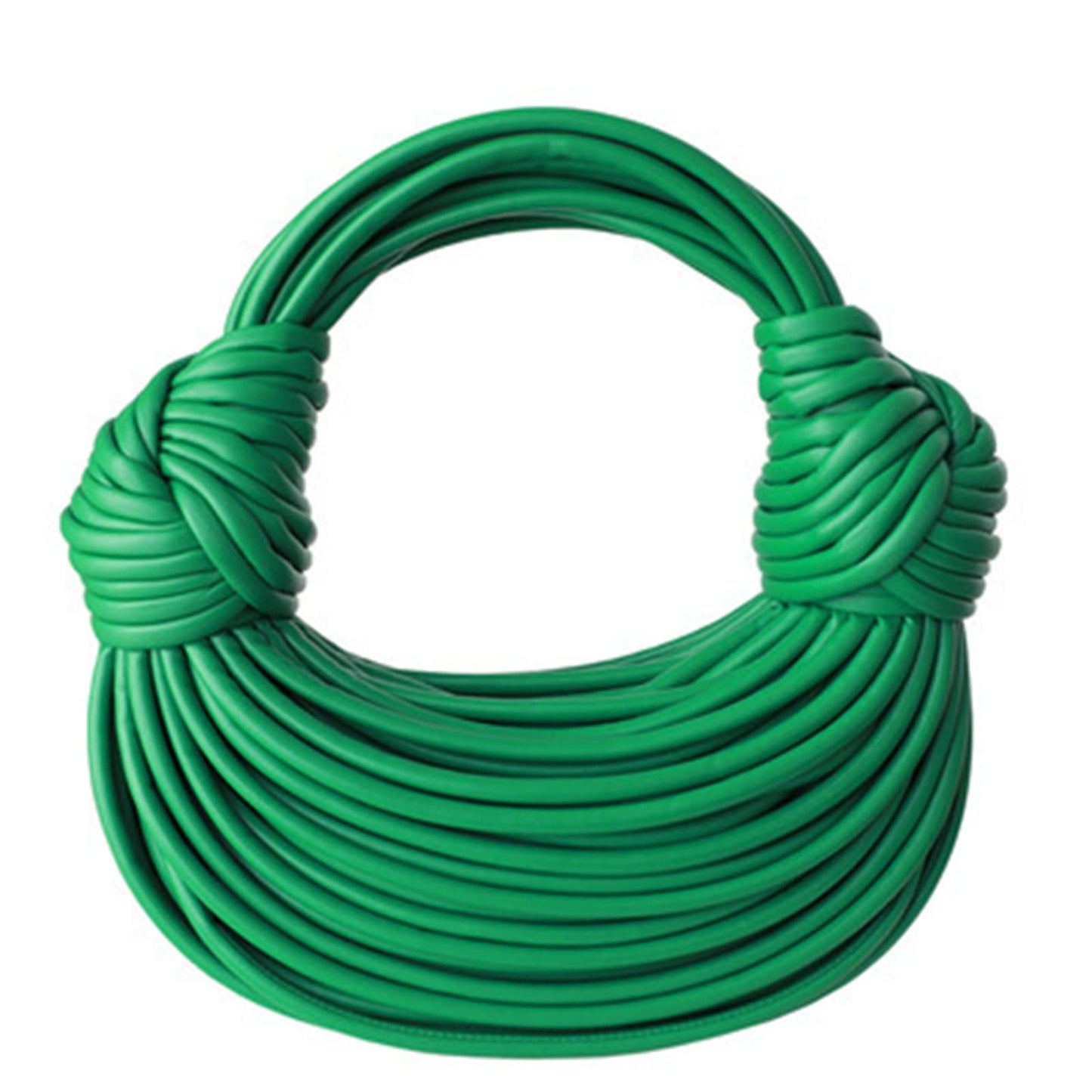 Woven Crossbody Bag for Women, Small Leather Clutch Purse Knotted Bread Handbag Top Handle Noodles Shoulder Bag.