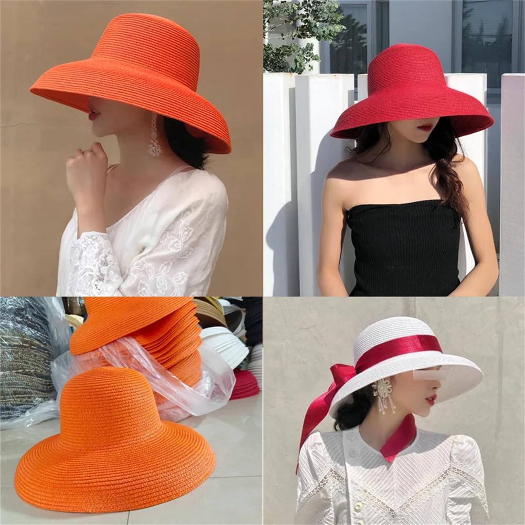 Women's Hat Sun Hat Folding Beach Hat Big Brim Travel Sun Hat Travel Hat