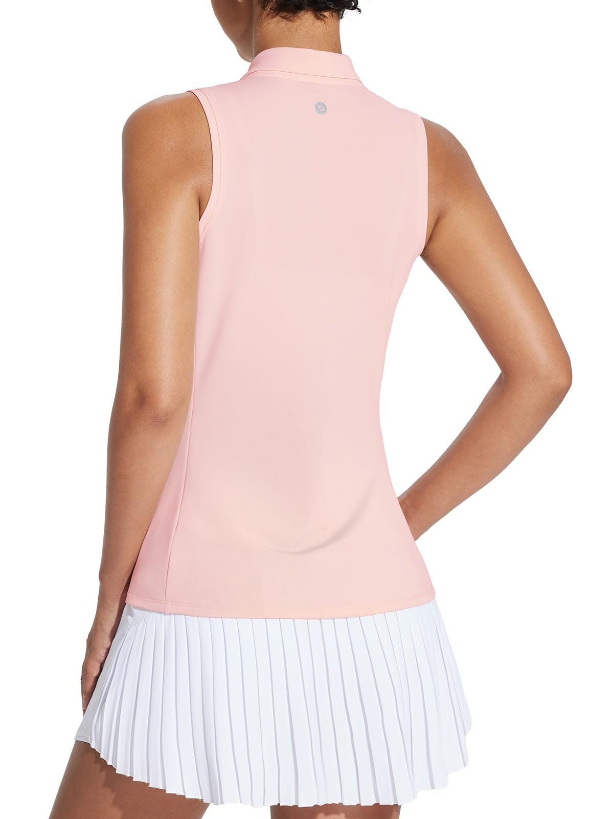 baleaf Women's Golf Shirts Tank Tops Sleeveless Tennis Polo Racerback with Collar Athletic Tanks Quick Dry