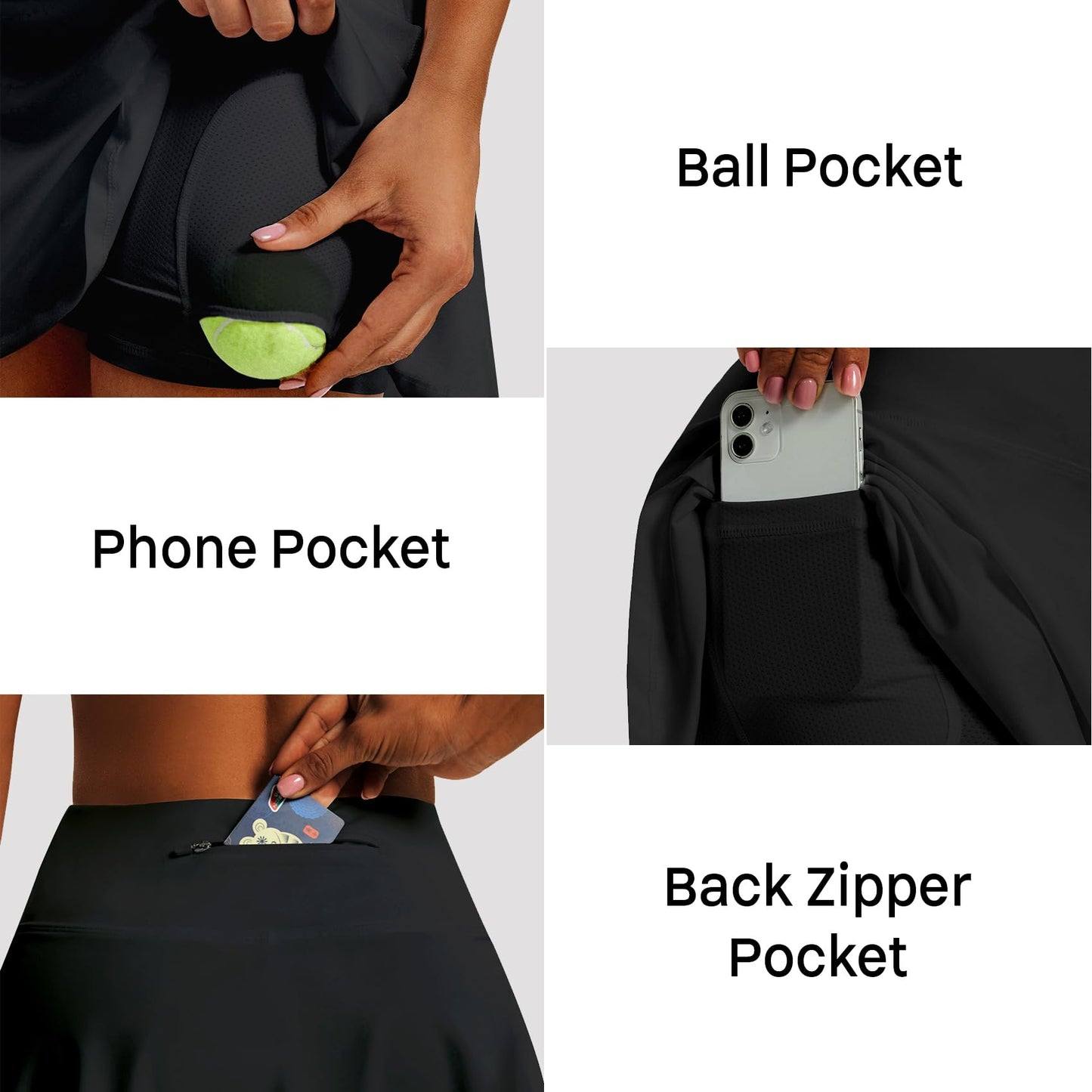 LXNMGO Women's High Waist Pleated Tennis Skirt with 4 Pockets Lightweight Athletic Golf Skorts Skirts for Running Workout