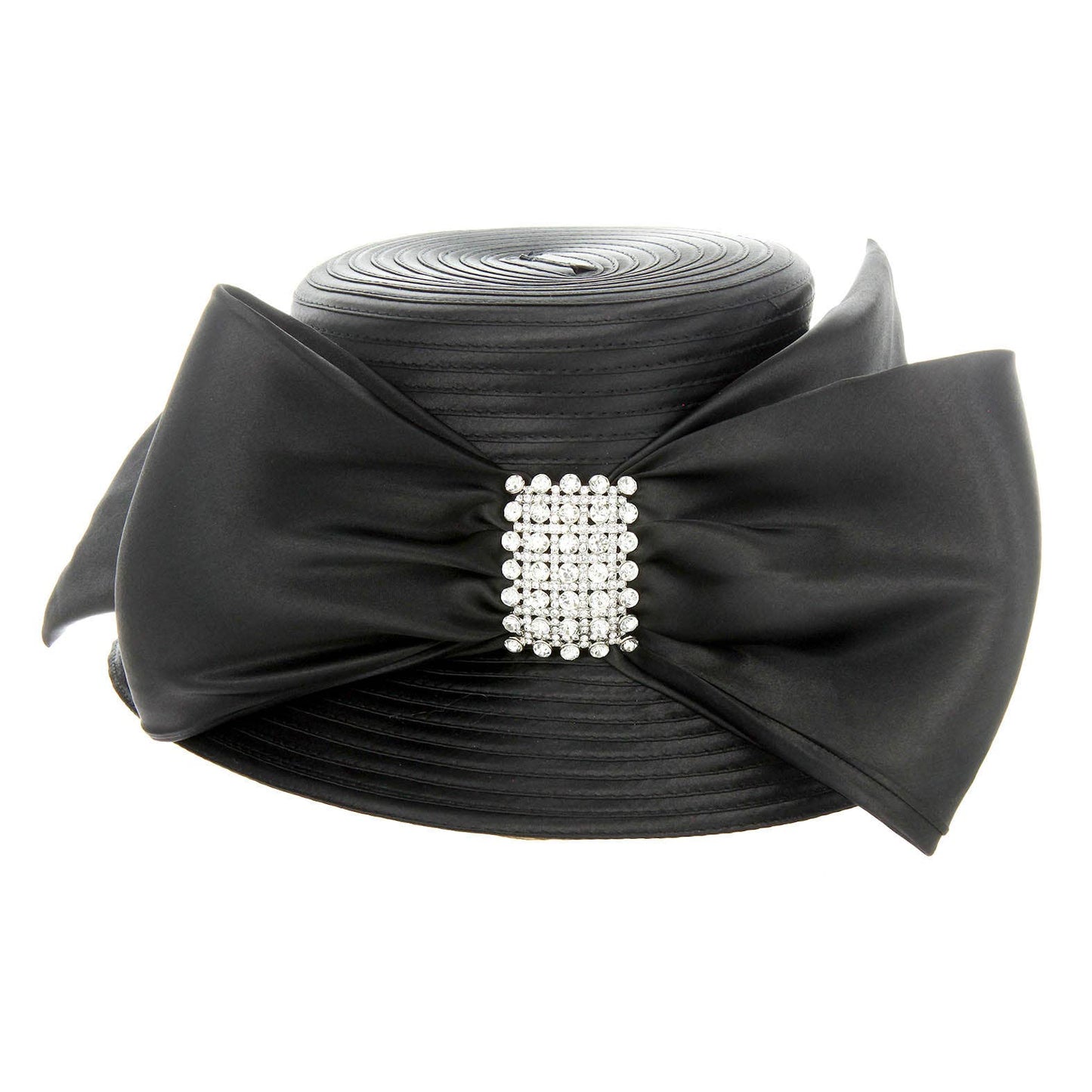 Sensibling Corp. - Braid Bow Stone Accented Hat
: Gold