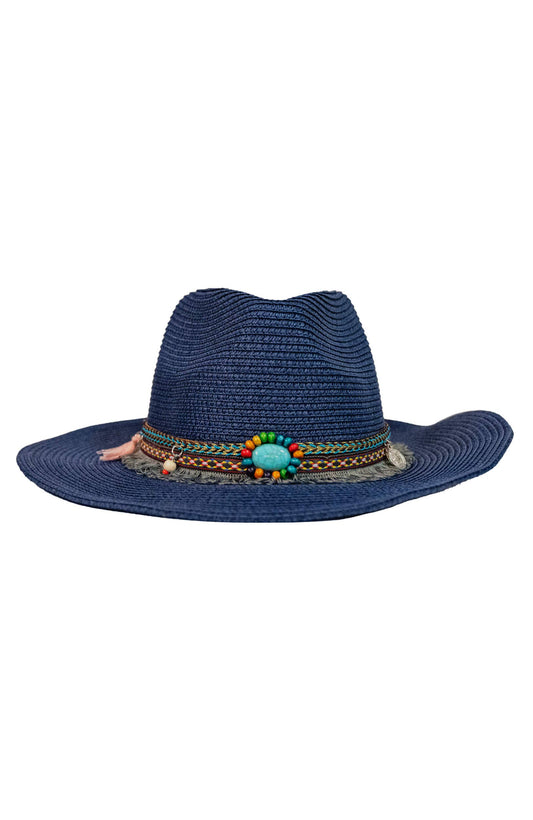 Gretchen Scott LLC - Mermaid Cowboy Hat - Band: Navy / One Size