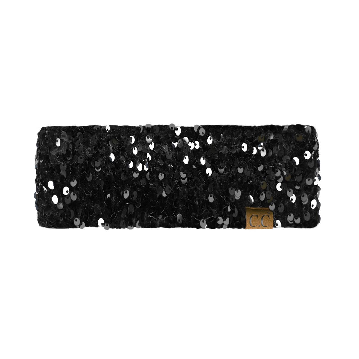 Truly Contagious - CC Sequin Headwrap - HWE0012 - By Contagious Wholesale: Black