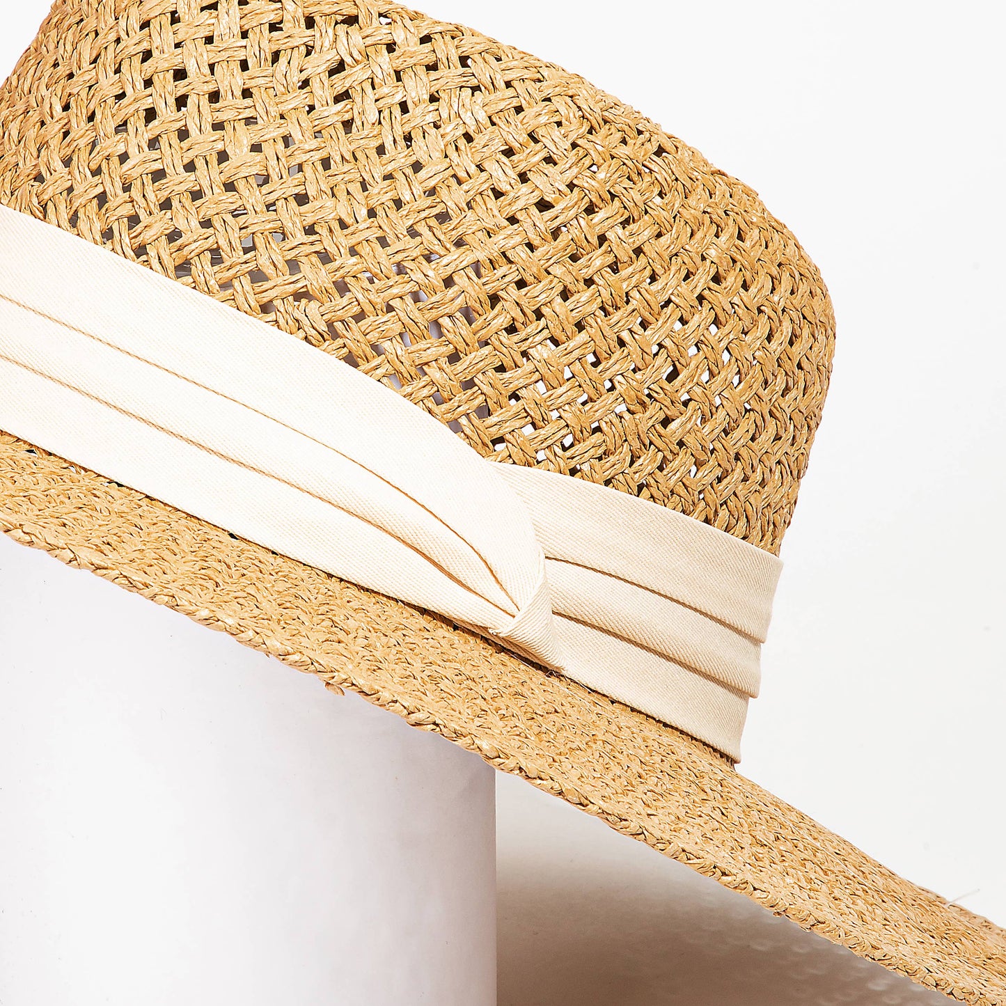 Collections by Fame Accessories - Straw Woven Sun Hat: BK