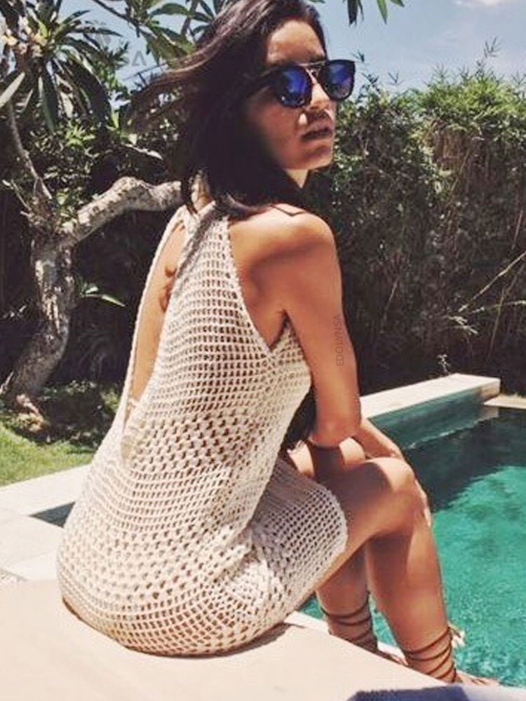 Women's Boho Style Lace Beach Cover Up