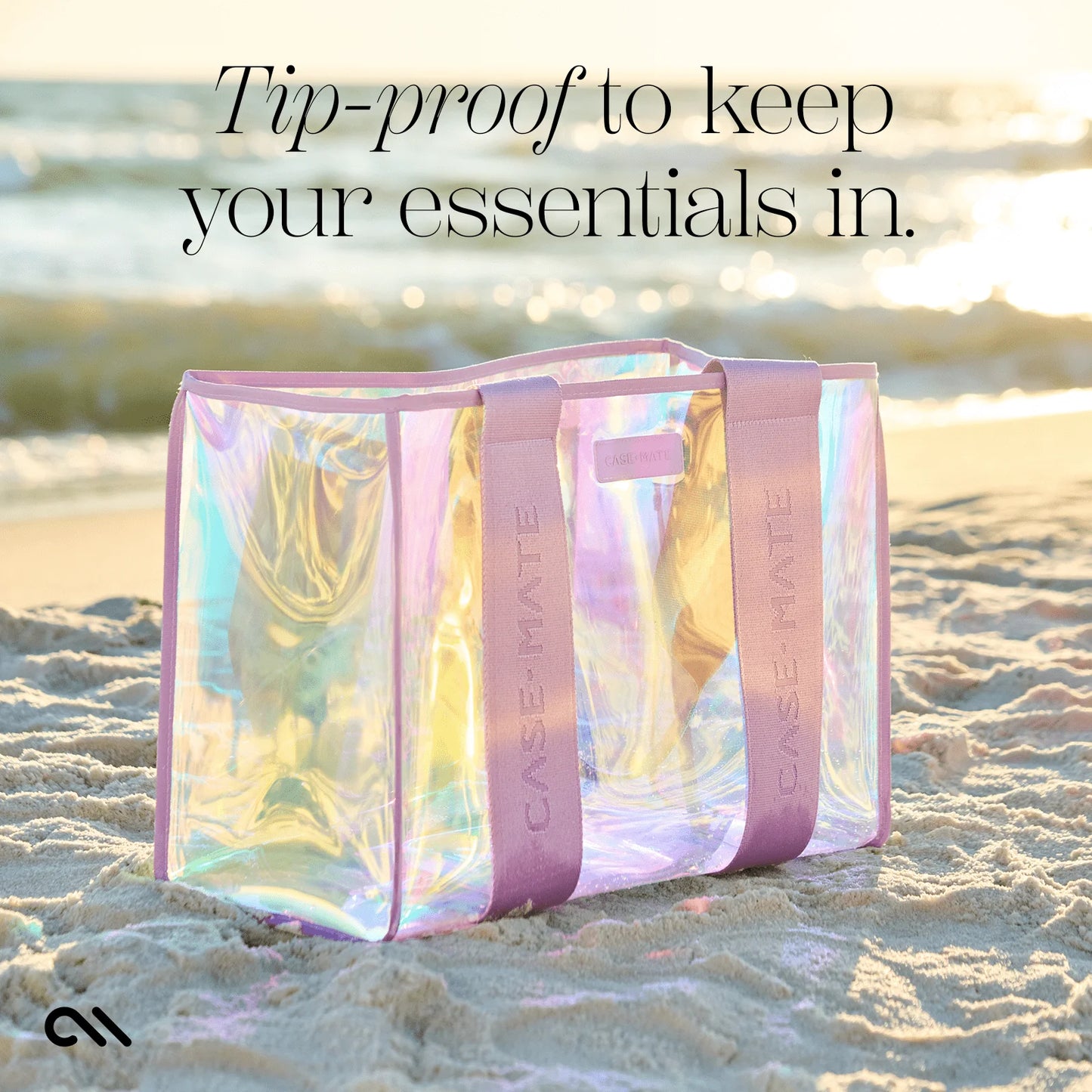 Soap Bubble 26L Large Beach Tote Bag for Women with Phone Pouch and Jacquard Strap [17" X 12" X 8"] - Iridescent