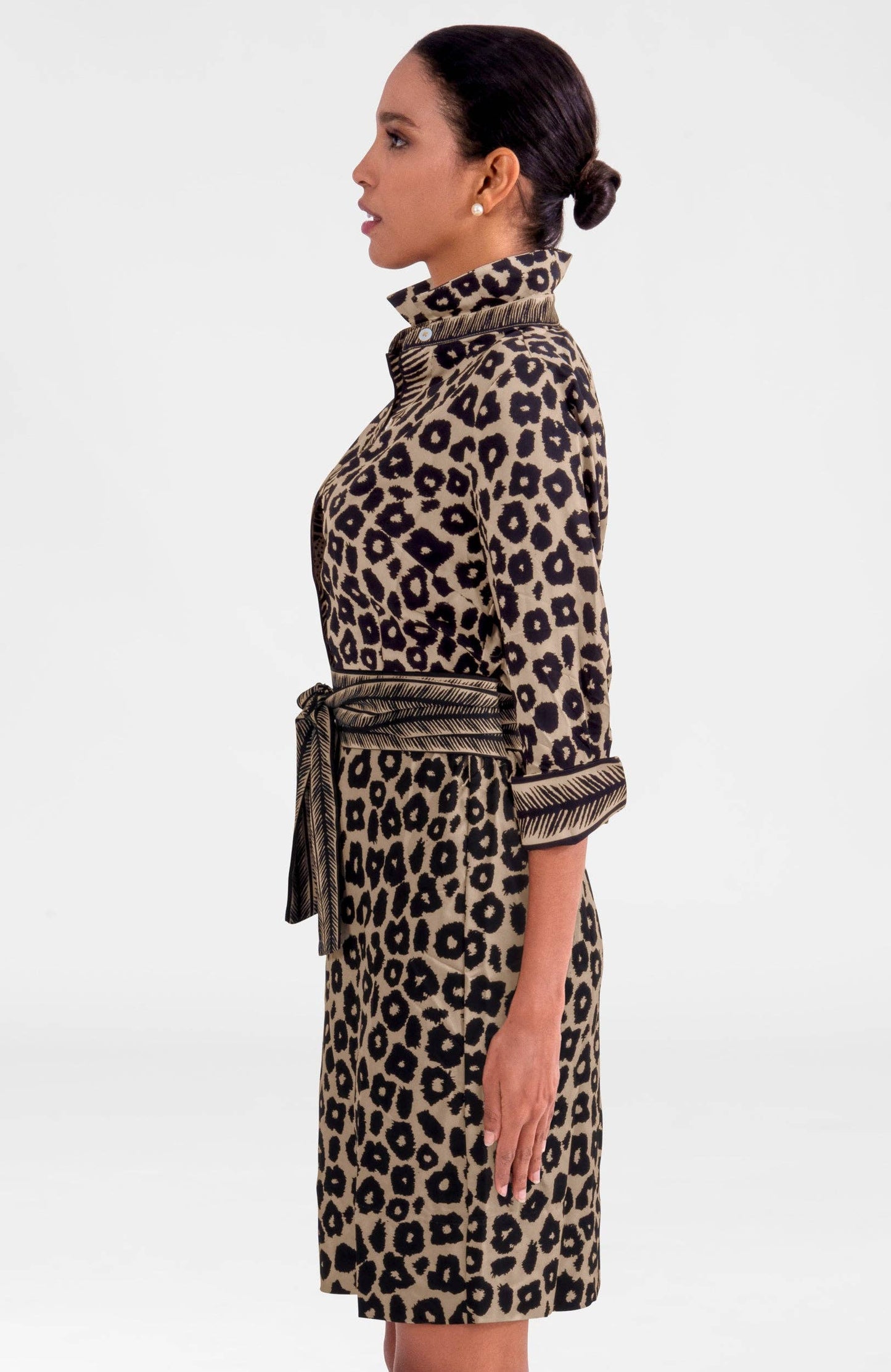 Gretchen Scott LLC - The Sophisticate Dress- Me Jane: Black/Champagne / M