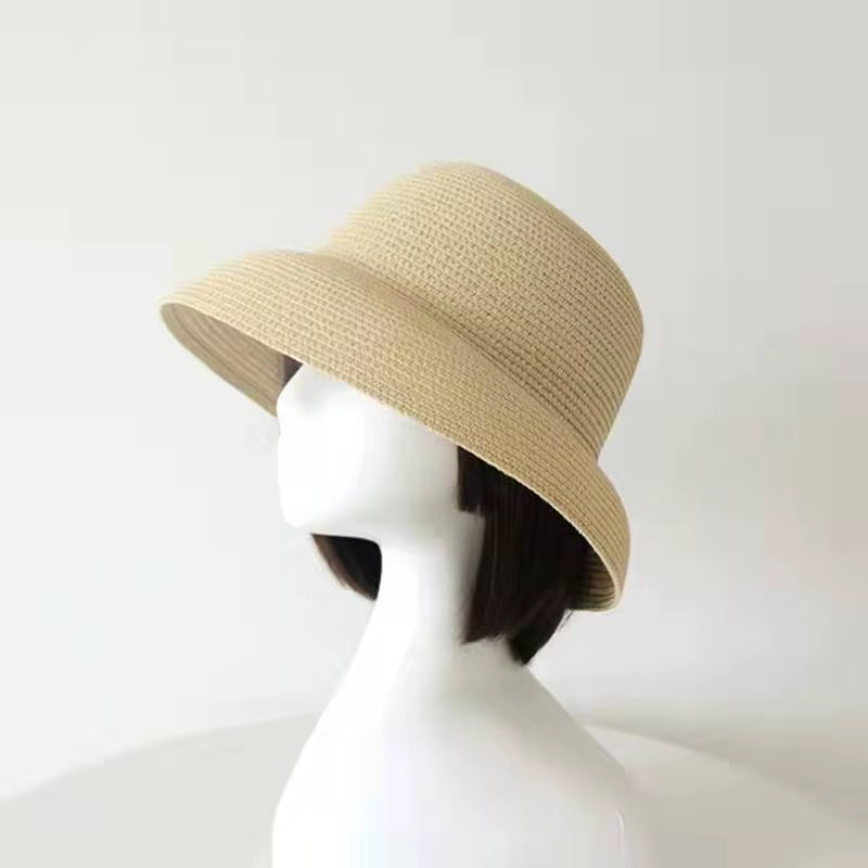 Sun Hat Women'S Cap Hats for Women Men Summer Straw Hat Sun Protection Hats Wide Brim Vintage Protection Fashion Straw Visor
