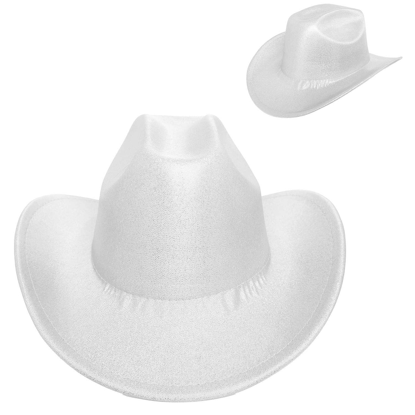 SP Sophia Collection - Fashion Sequin Glittering Cowboy Hat : Fuchsia