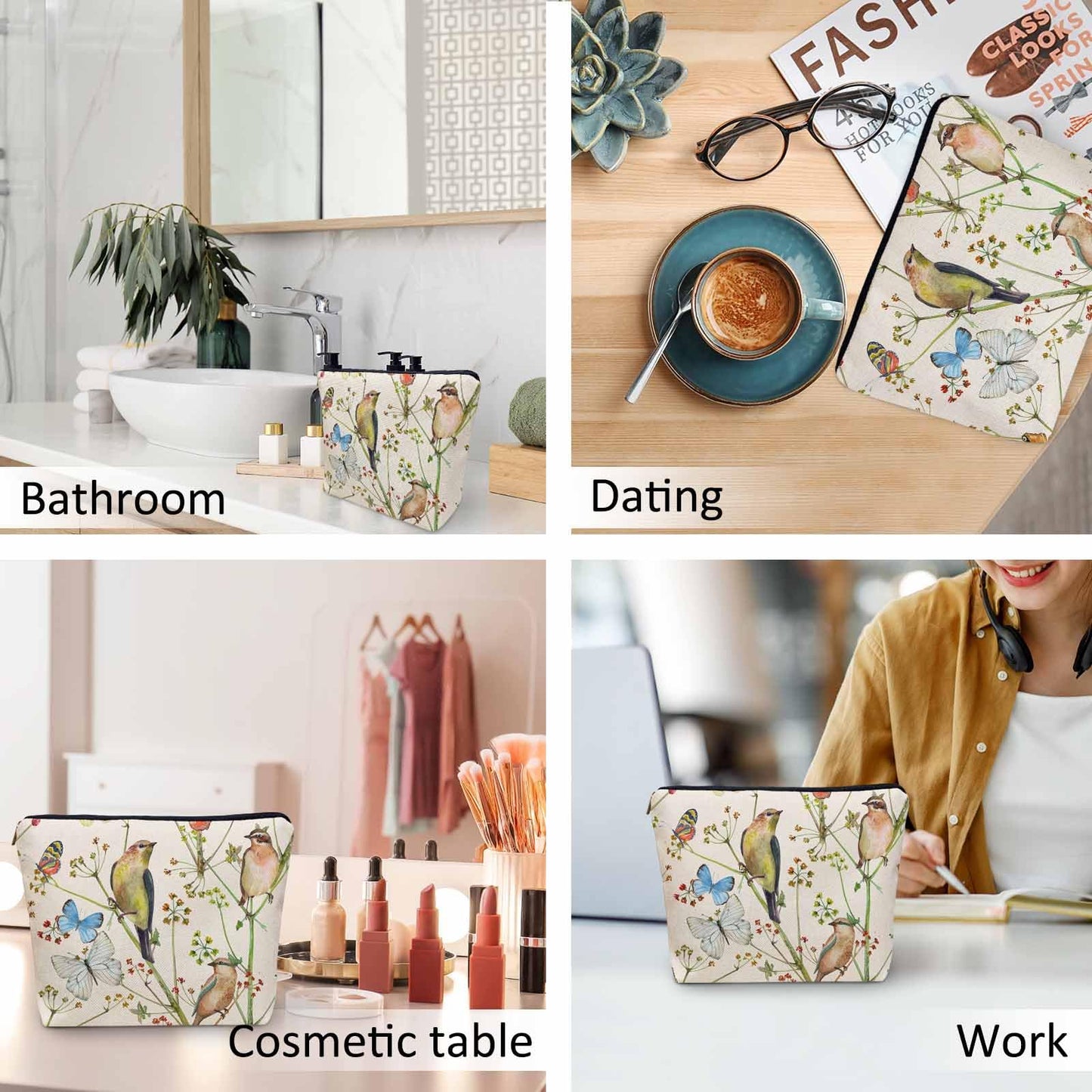 Lobster Cosmetic Travel Bag For Toiletries, Cartoon Lobster Ocean Sea Wave Makeup Bag Toiletry Bags For Women, Flax Cosmetic Bags Make Up Bag Purse Toiletries Bag Birthday Gift