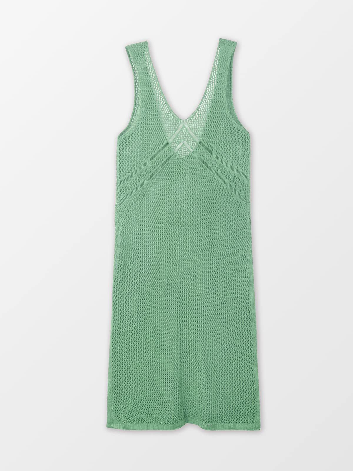 CUPSHE Women Crochet Swimsuit Cover Up Sleeveless Hollow Out Long Swimwear Coverup 2025 Split Mesh Beach Dress