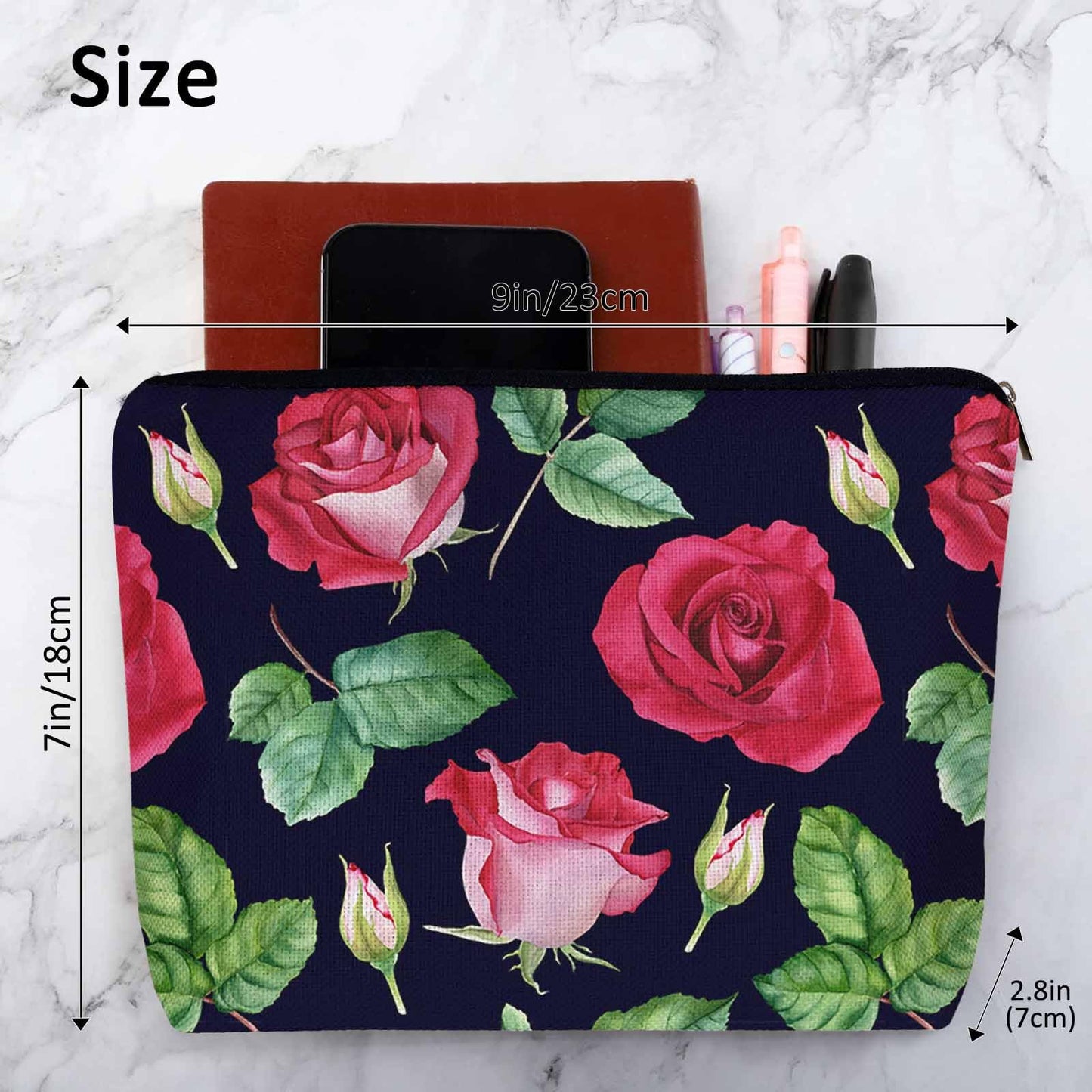 Lobster Cosmetic Travel Bag For Toiletries, Cartoon Lobster Ocean Sea Wave Makeup Bag Toiletry Bags For Women, Flax Cosmetic Bags Make Up Bag Purse Toiletries Bag Birthday Gift