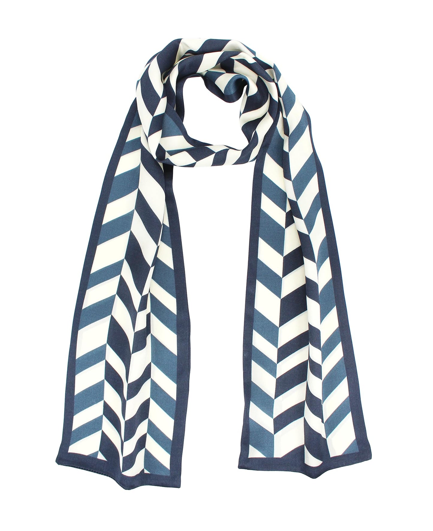 ANDANTINO 100% Silk Scarf for Women 59”*6.3” Long Shawls for Headscarf and Neck- Oblong Hair Wraps with Gift Packed