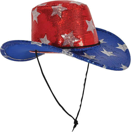 Beistle Kitchen 4th of July Hat, Red/Blue/Silver, One Size