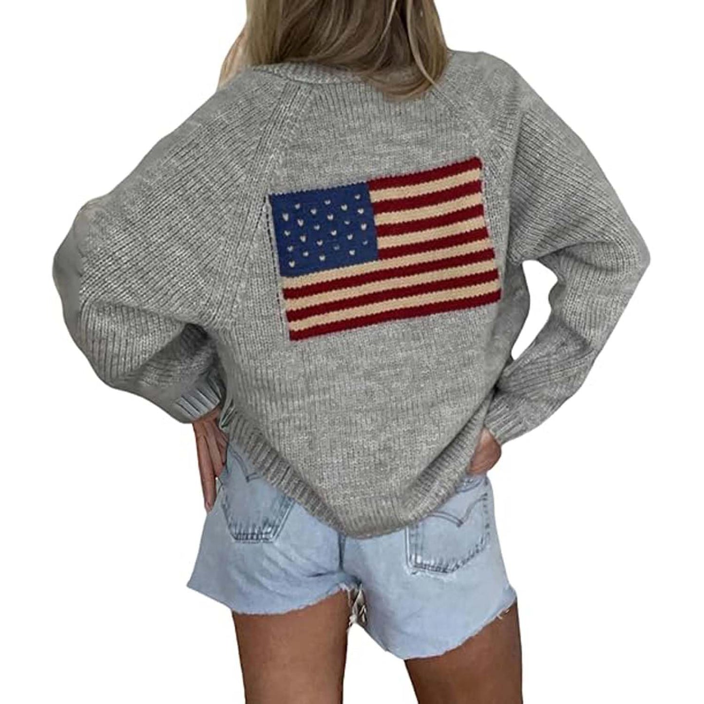 Women Lobster Knit Sweater Cardigan Y2k Long Sleeve Graphic Knitted Cardigans Goth Vintage Knitwear Fall Winter