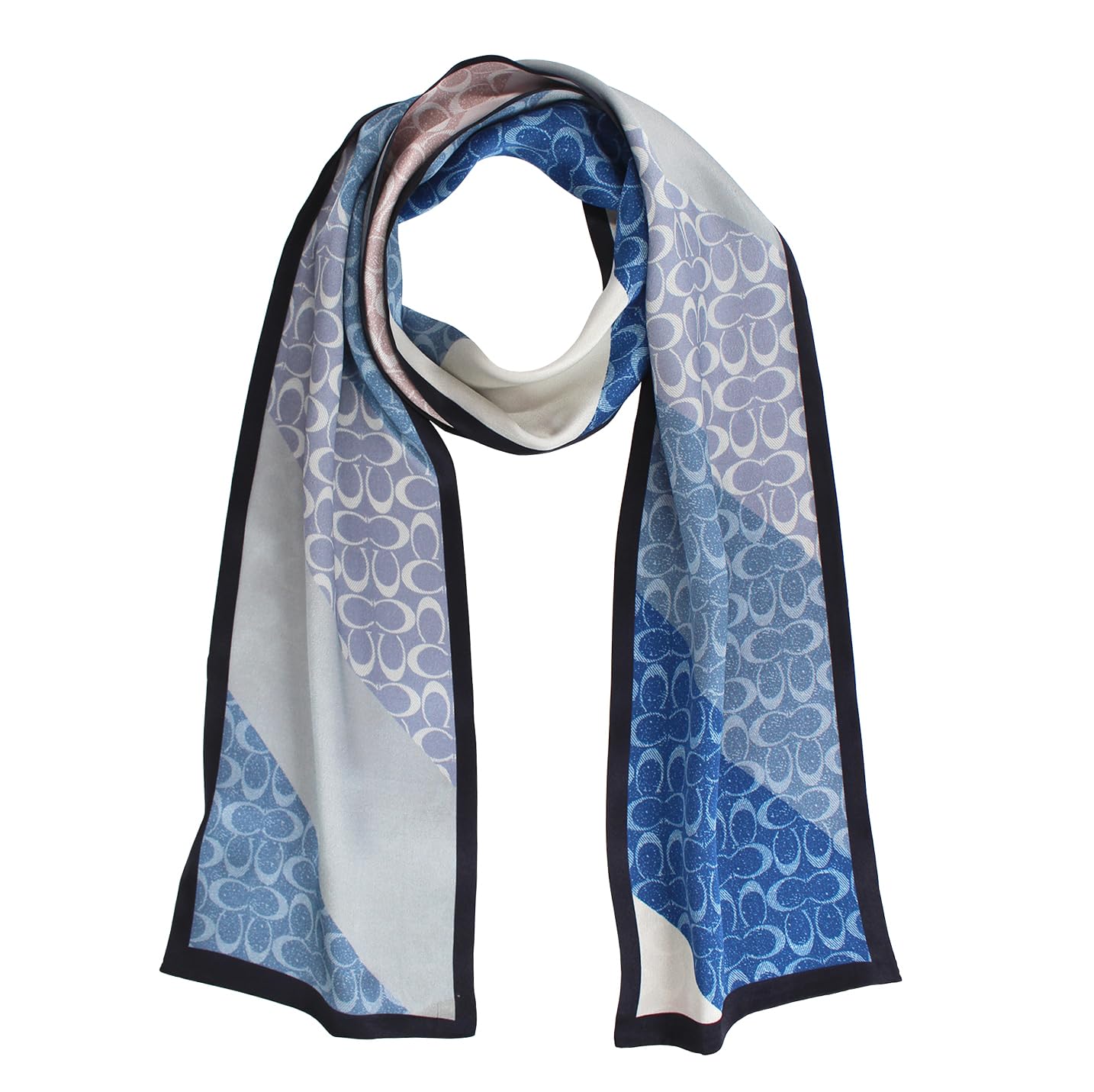 ANDANTINO 100% Silk Scarf for Women 59”*6.3” Long Shawls for Headscarf and Neck- Oblong Hair Wraps with Gift Packed