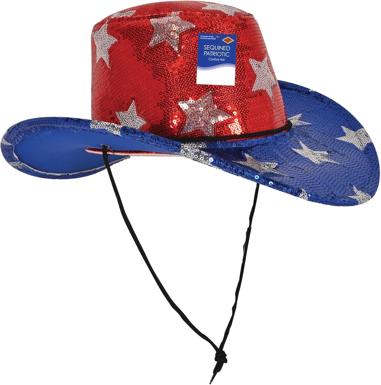 Beistle Kitchen 4th of July Hat, Red/Blue/Silver, One Size