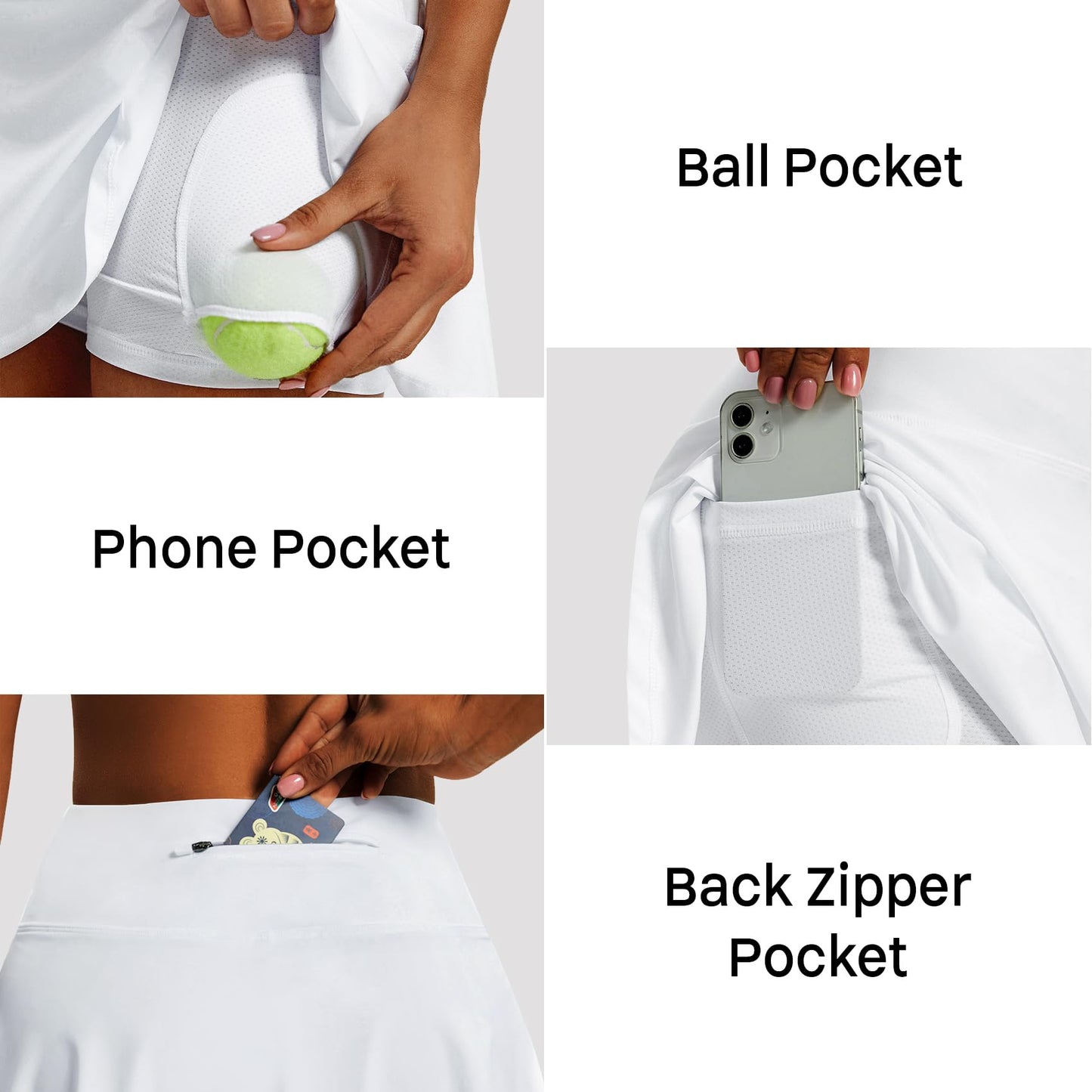 LXNMGO Women's High Waist Pleated Tennis Skirt with 4 Pockets Lightweight Athletic Golf Skorts Skirts for Running Workout