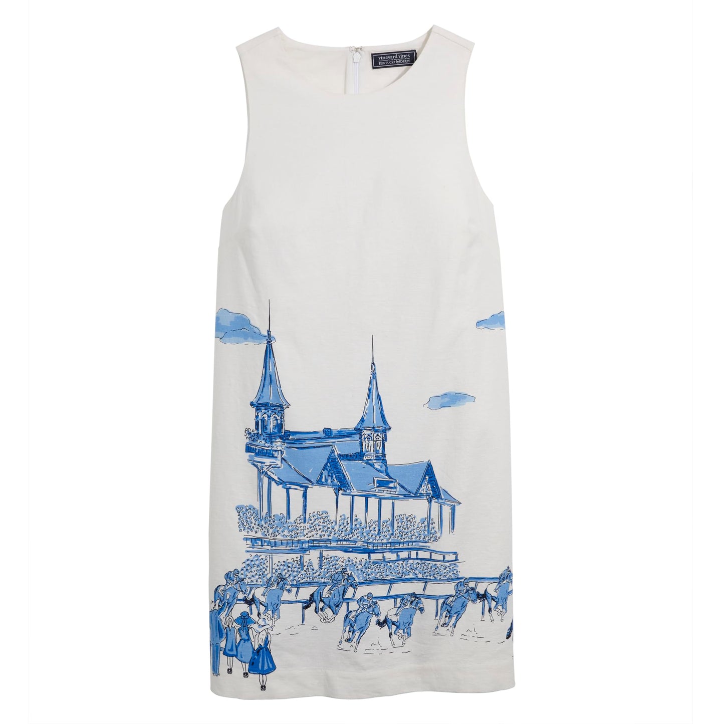vineyard vines Women's Kentucky Derby Linen Shift Dress