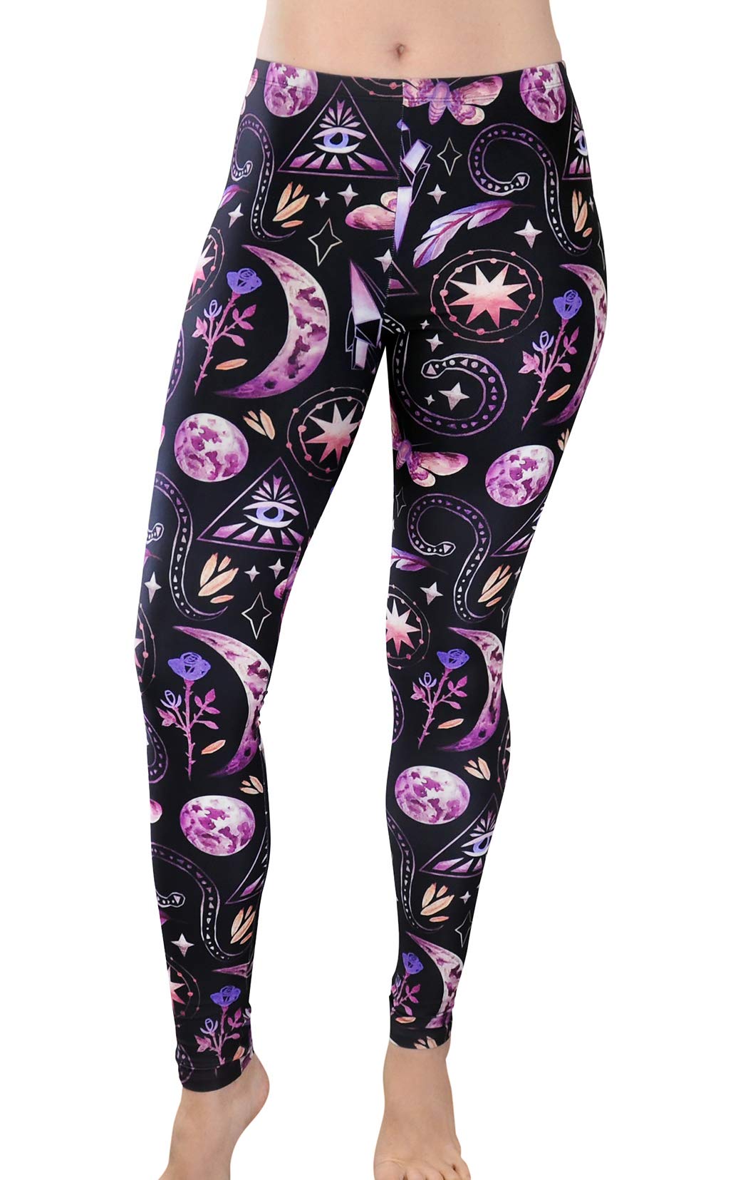 Comfy Yoga Pants – Soft Printed Workout Leggings for Women - Fun Lightweight Printed Yoga Leggings