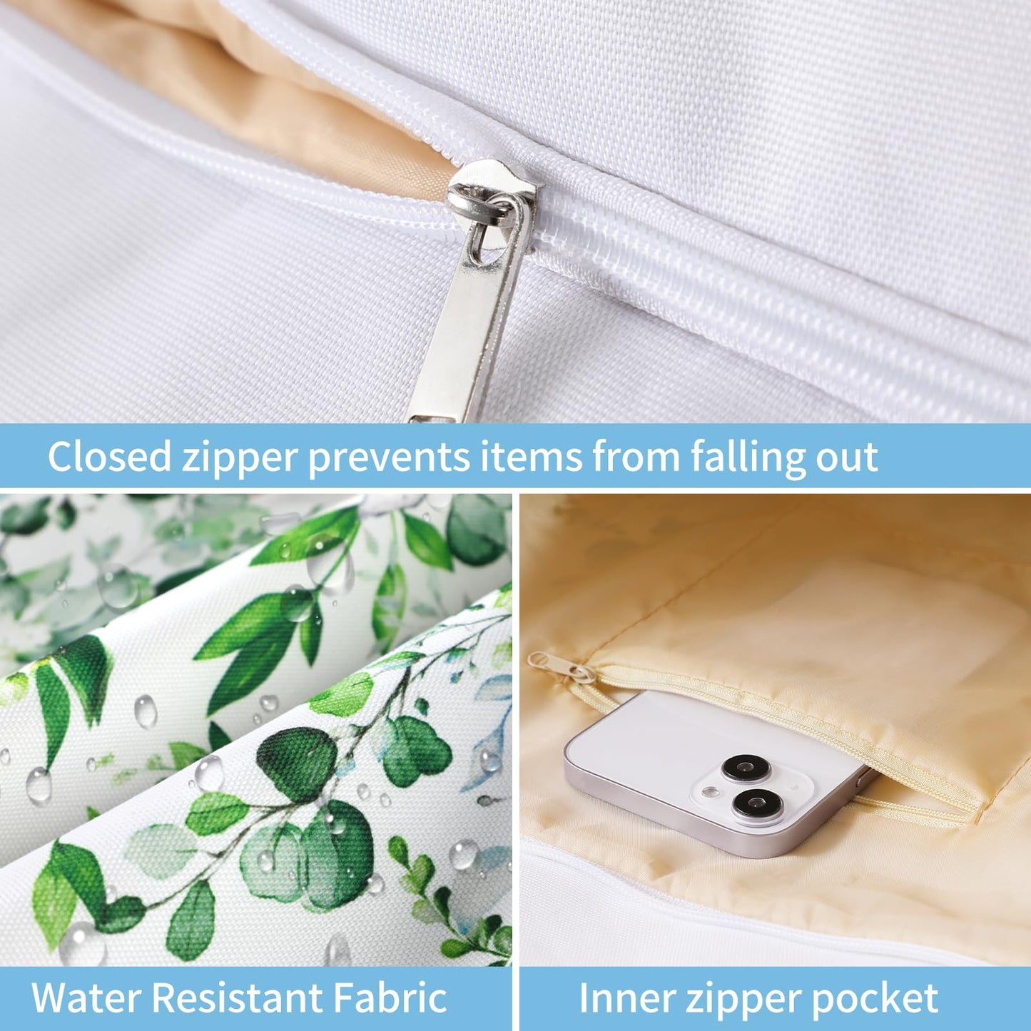 Beach Bags for Women - Large Beach Tote Bag, Women Sandproof Pool Bag for Pool Gym Grocery Travel