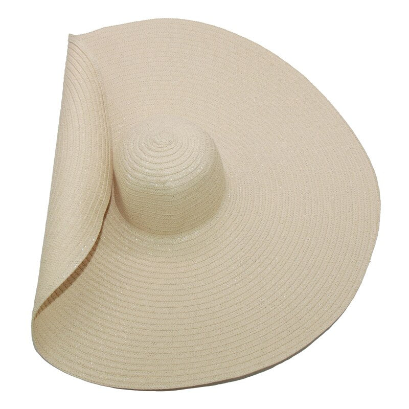 Women's Colorful Large Brim Straw Sun Hat