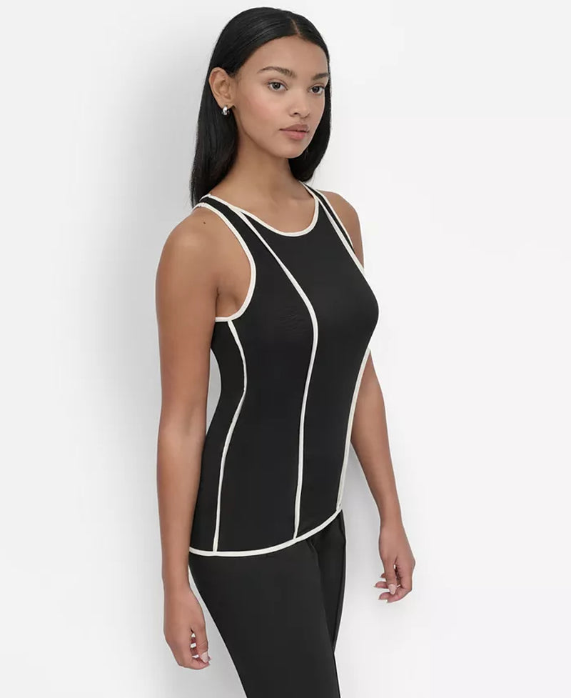 Women'S Contrast Trim Tank Top